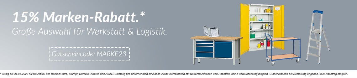 15% Markenrabatt auf ausgewähle Marken