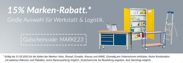 15% Markenrabatt auf ausgewähle Marken