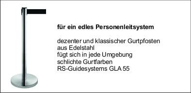 Beschreibung vom Gurtpfosten RS-Guidesystems GLA55