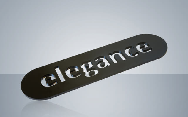 Gravurschild Acryl Design schwarz Gravurschild Acryl Design schwarz
