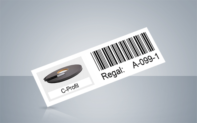 Lagerkennzeichnung Regalkennzeichnung mit Barcode