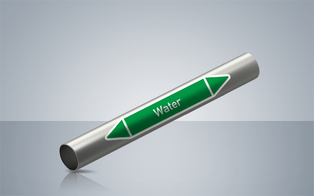 Rohrleitungskennzeichung Aufkleber Rohrleitungskennzeichung Aufkleber
