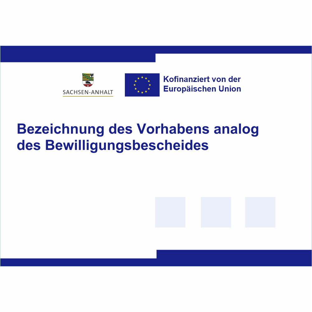 EU F&ouml;rdermittel + Landesf&ouml;rdermittel