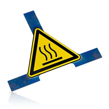 Warnschild INOXTREME - Warnung vor heißer Oberfläche