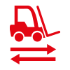 Geeignet für überfahren von Flurförderfahrzeugen - Gabelstablersymbol