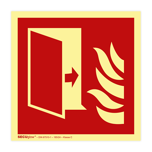 Brandschutzzeichen für Brandschutz-Tür