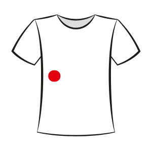 Tshirt Schaubild Vorderseite