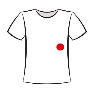 Tshirt Schaubild Vorderseite