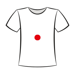 Tshirt Schaubild Vorderseite
