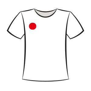 Tshirt Schaubild Vorderseite