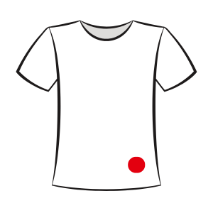Tshirt Schaubild Vorderseite