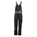 Planam Highline Latzhose Damen, schwarz/schiefer/zink, Größe 34 - 54