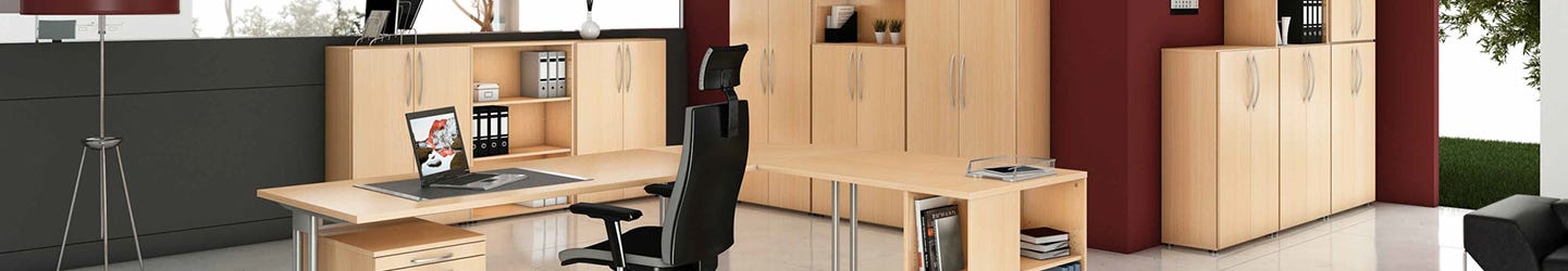 Beispiel-Büro mit Büromöbeln der Serie Comfortline