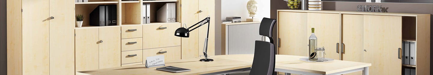 Beispiel-Büro mit Büromöbeln der Securoline-Serie