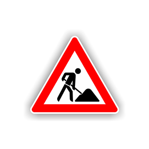 Baustellenschilder