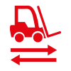 Geeignet für überfahren von Flurförderfahrzeugen - Gabelstablersymbol
