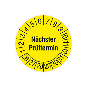 Prüfplaketten nächster Prüftermin
