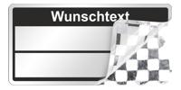 Inventaretiketten mit Sicherheitsfunktion: Schachbrettfolie silber