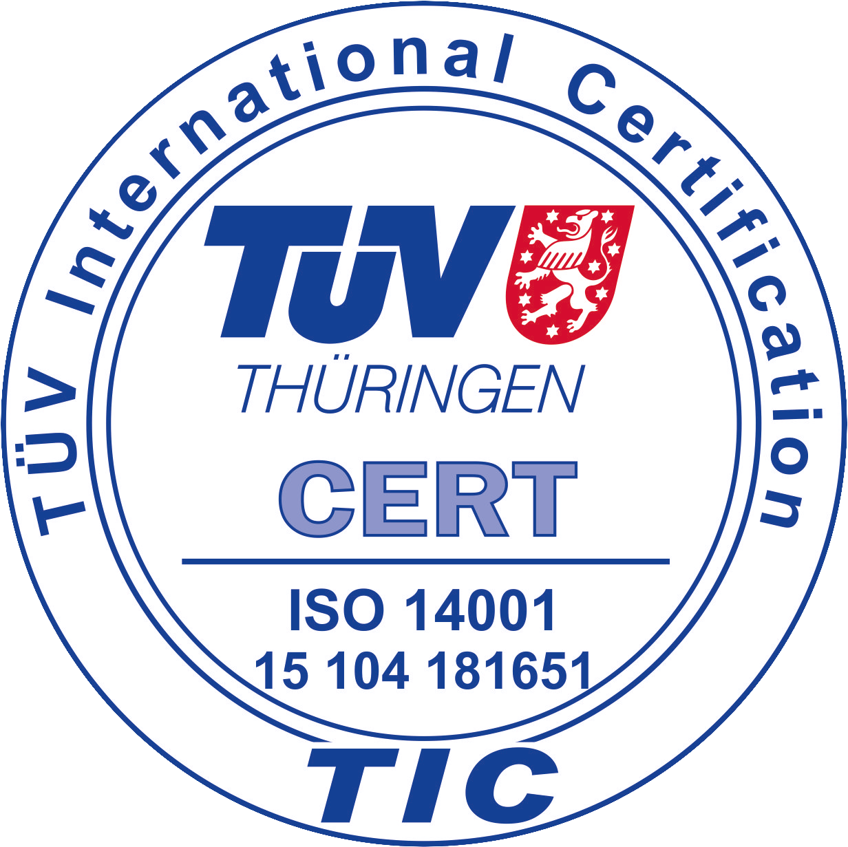 Zertifikat ISO 14001 Qualitätsmanagement