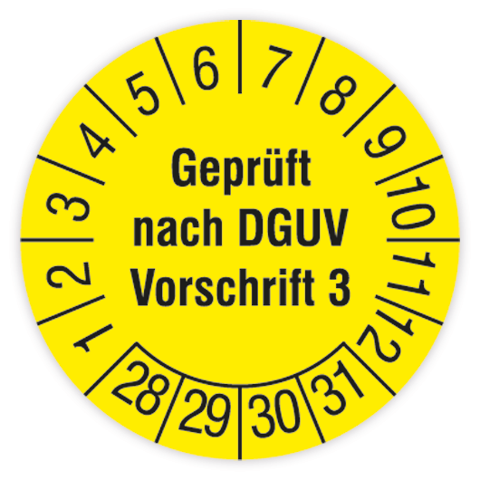 Prüfplaketten DGUV Vorschrift 3 – Nächster Prüftermin 2025-2030 – 50 Stück, Blau, ⌀20mm – Wasserfest, UV-beständig, Selbstklebend Mit Schutzlaminat Prüfplaketten DGUV Vorschrift 3 – Nächster Prüftermin 2025-2030 – 50 Stück, Blau, ⌀20mm – Wasserfest, UV-beständig, Selbstklebend Mit Schutzlaminat