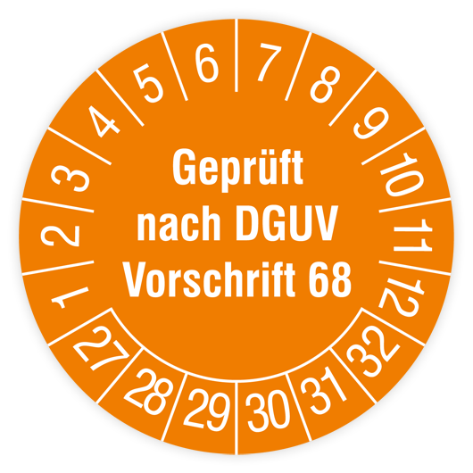 Prüfplaketten für Prüfungen nach DGUV Vorschrift 68 - Zeunert Shop Prüfplaketten für Prüfungen nach DGUV Vorschrift 68 - Zeunert Shop