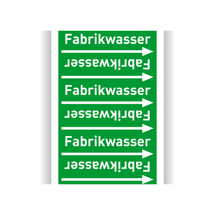Rohrleitungsband Fabrikwasser nach DIN 2403, in verschiedenen Ausführungen