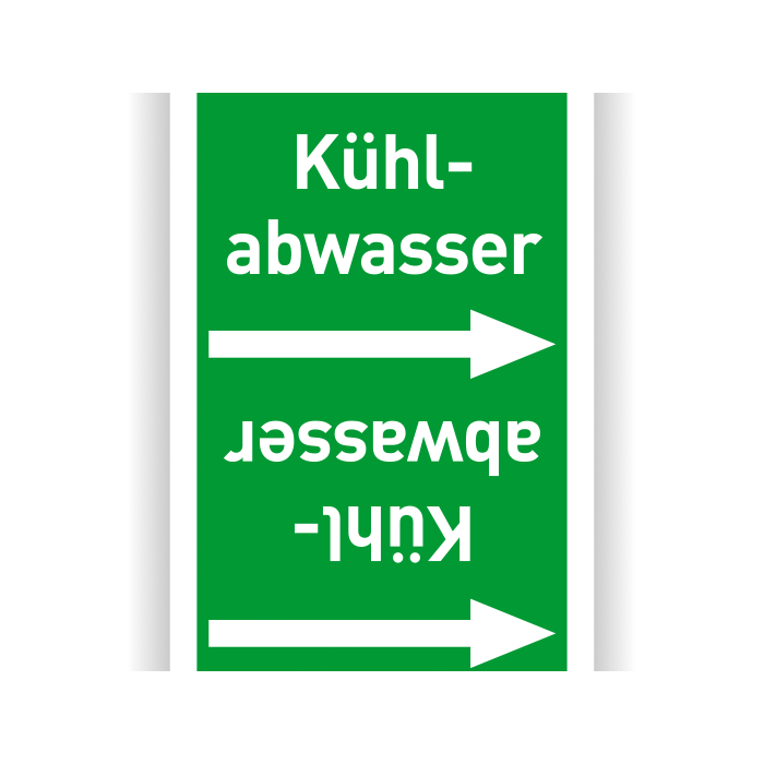 Rohrleitungsband Kühlabwasser nach DIN 2403 in verschiedenen Ausführungen
