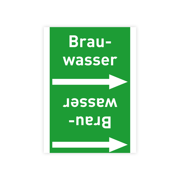 Rohrleitungsband Brauwasser nach DIN 2403 in verschiedenen Ausführungen