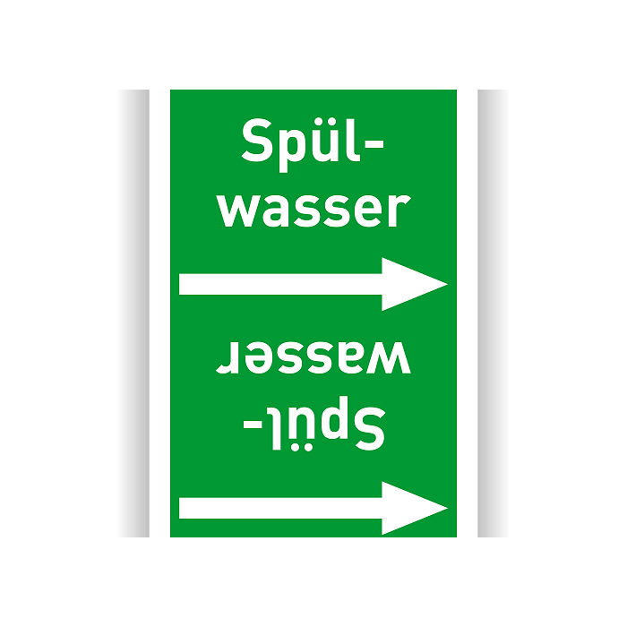 Rohrleitungsband Spülwasser nach DIN 2403 in verschiedenen Ausführungen
