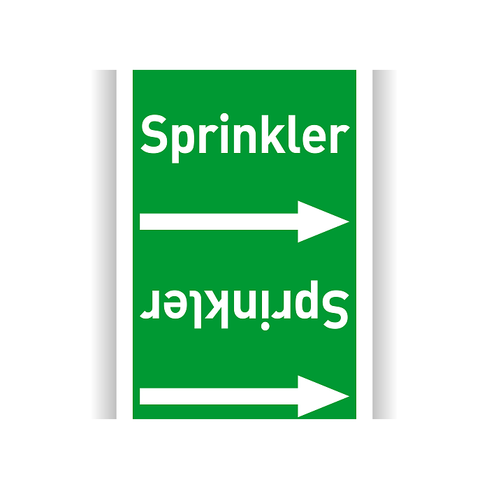 Rohrleitungsband Sprinkler nach DIN 2403 in verschiedenen Ausführungen