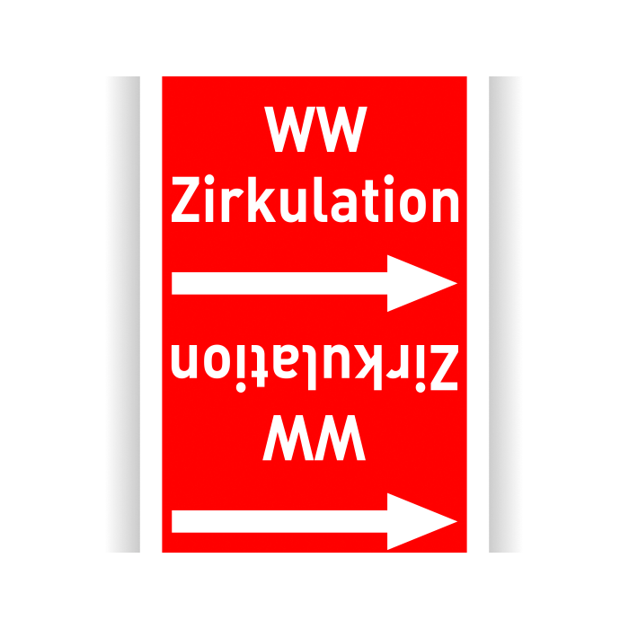 Rohrleitungsband für Heizungsanlagen WW  Zirkulation, in verschiedenen Ausführungen