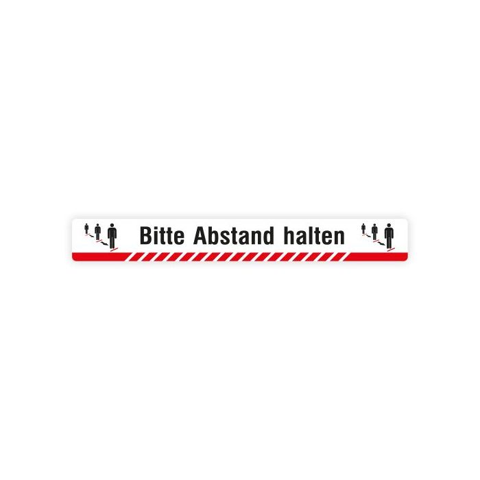 Bodenaufkleber, Bitte Abstand halten, rutschhemmend
