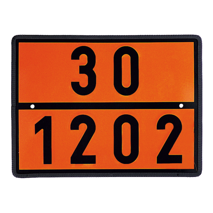 Gefahrgut-Warntafel, für Dieselkraftstoff /Heizöl, reflektierend, Stahlblech, 400 x 300 mm