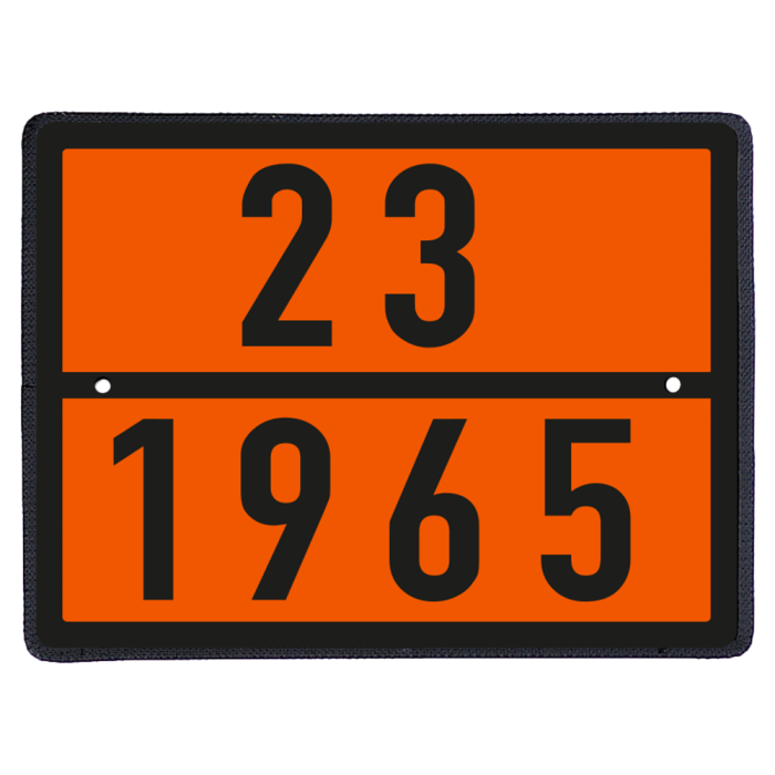Gefahrgut-Warntafel, für verflüssigtes Erdgas, (LNG), reflektierend, Stahlblech, 400 x 300 mm