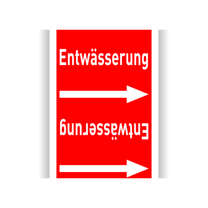 Rohrleitungsband Entwässerung nach DIN 2403, in verschiedenen Ausführungen