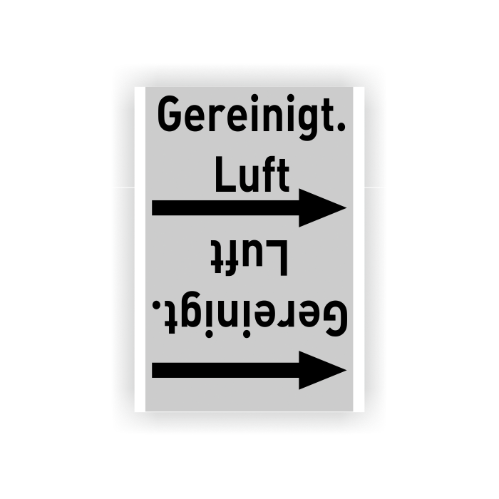 Rohrleitungsband Gerein. Luft nach DIN 2403, in verschiedenen Ausführungen