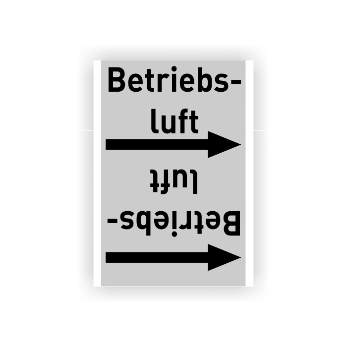 Rohrleitungsband Betriebsluft nach DIN 2403, in verschiedenen Ausführungen