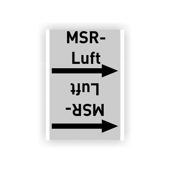 Rohrleitungsband MSR-Luft nach DIN 2403, in verschiedenen Ausführungen