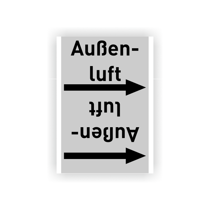 Rohrleitungsband Außenluft nach DIN 2403, in verschiedenen Ausführungen