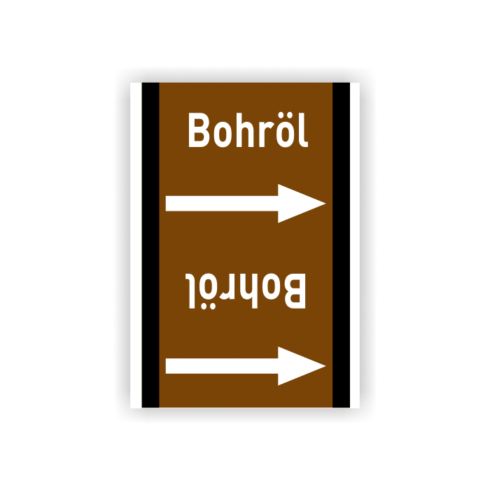 Rohrleitungsband Bohröl nach DIN 2403, in verschiedenen Ausführungen