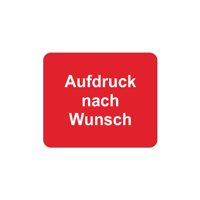 Bodenmarkierungsschilder, individueller Druck, rot/weiß