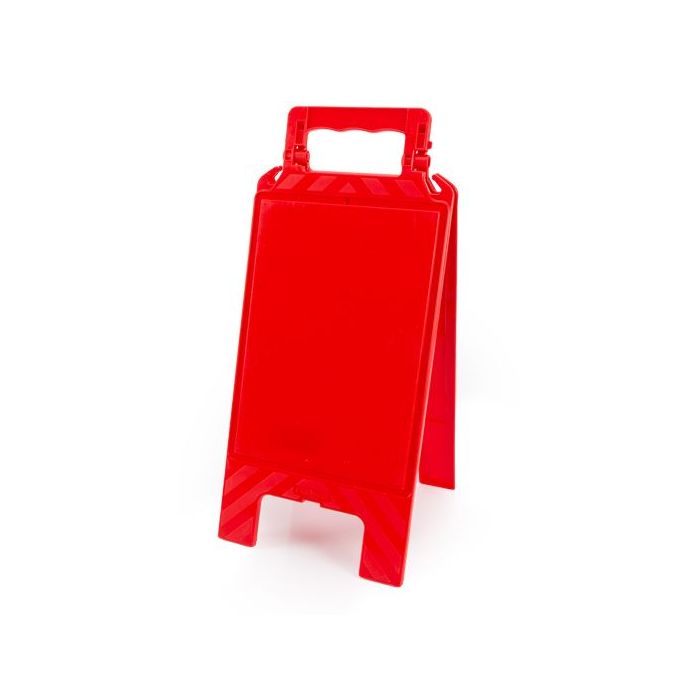 Warnaufsteller rot,  ohne Aufdruck, Kunststoff, 275 x 600 mm