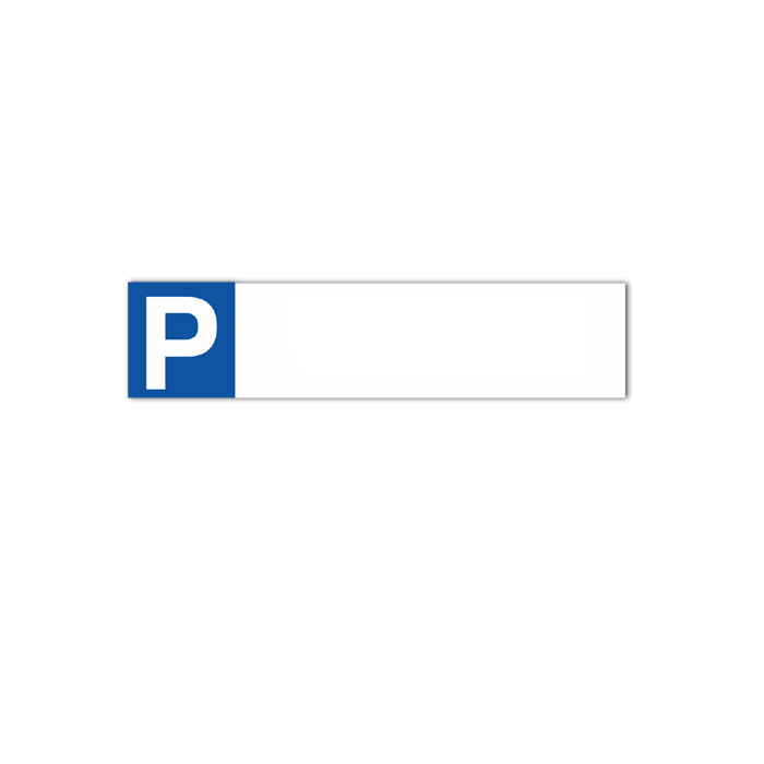 Einlegeschild für Parkplatzreservierer EXCLUSIV, Hart-PVC, 500 x 121  mm, blanko