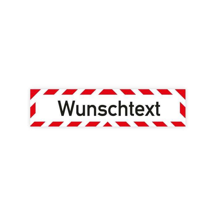 Fahrzeugschild mit Wunschtext