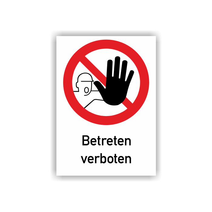 Verbotsschild, Betreten verboten, ASR A1.3