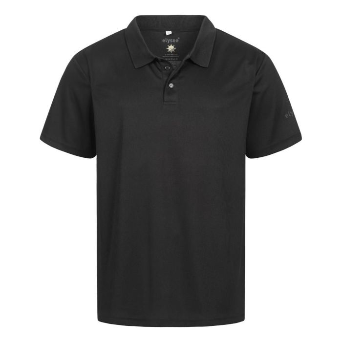 Funktionsshirt Poloshirt Elysee, 21058, schwarz, UPF 40+, ca. 170 g/m², Gr. S - 4XL