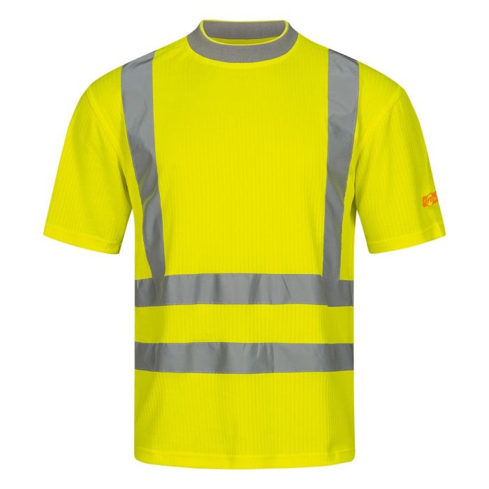 UV- und Warnschutz T-Shirt, 22697, UPF 40+, fluoreszierend gelb, Größe: S bis 3XL