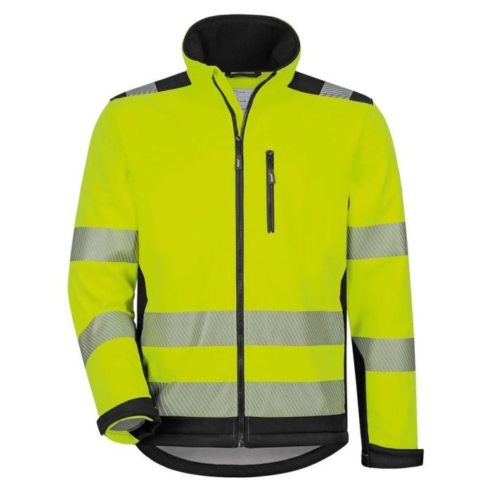 Warnschutz Softshelljacke elysee, 22745, Gr. S-4XL fluoreszierend gelb, EN ISO 20471 Klasse 3