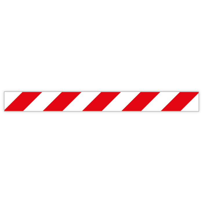 Warnmarkierung aus Kunststoff, rot/weiß,