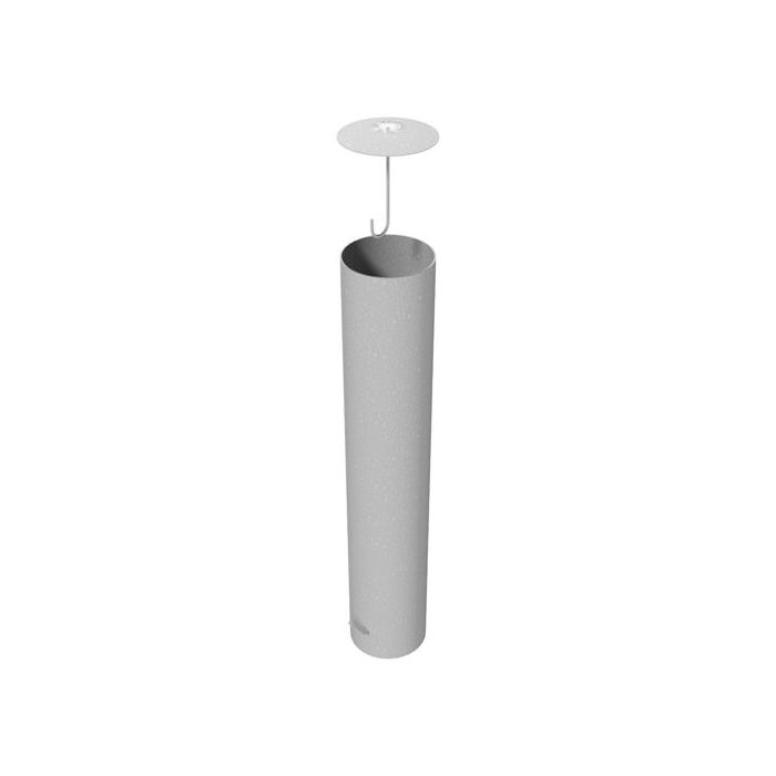 Absperrpfosten Ø 273 mm, zum Einbetonieren, 1100mm Überflur, feuerverzinkt, mit losem Deckel